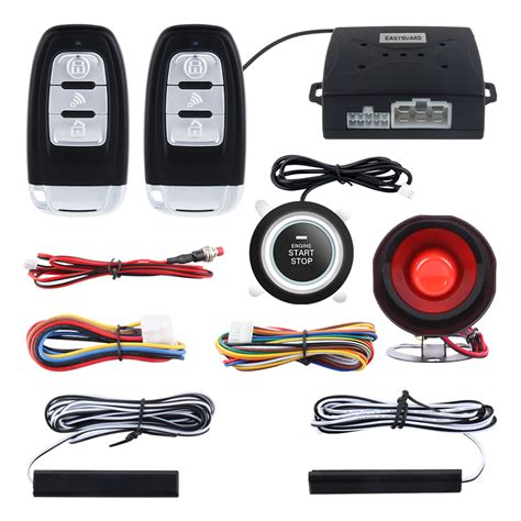 passive keyless entry car alarm system with rfid|EASYGUARD EC002 Smart Key RFID PKE Car .